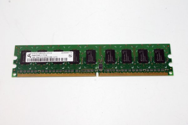 1GB Qimonda HYS72T128000EU 800 MHz DDR2 RAM Arbeitsspeicher
